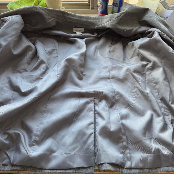 Avenue Womens Stretch Two-Piece Pant Suit Size 16 & 18 Gray Herringbone Pattern - Picture 10 of 10